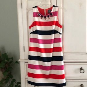 Vince Camuto Jewel Neck Dress